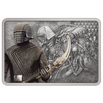 Front of the Silver STAR WARS - Guards - Knights of Ren 1 oz - 2021