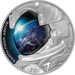 Front of the Silver Earth from above 1 oz - 2022