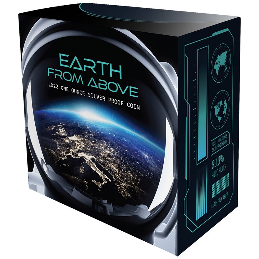 Original coin case of the Silver Earth from above 1 oz - 2022