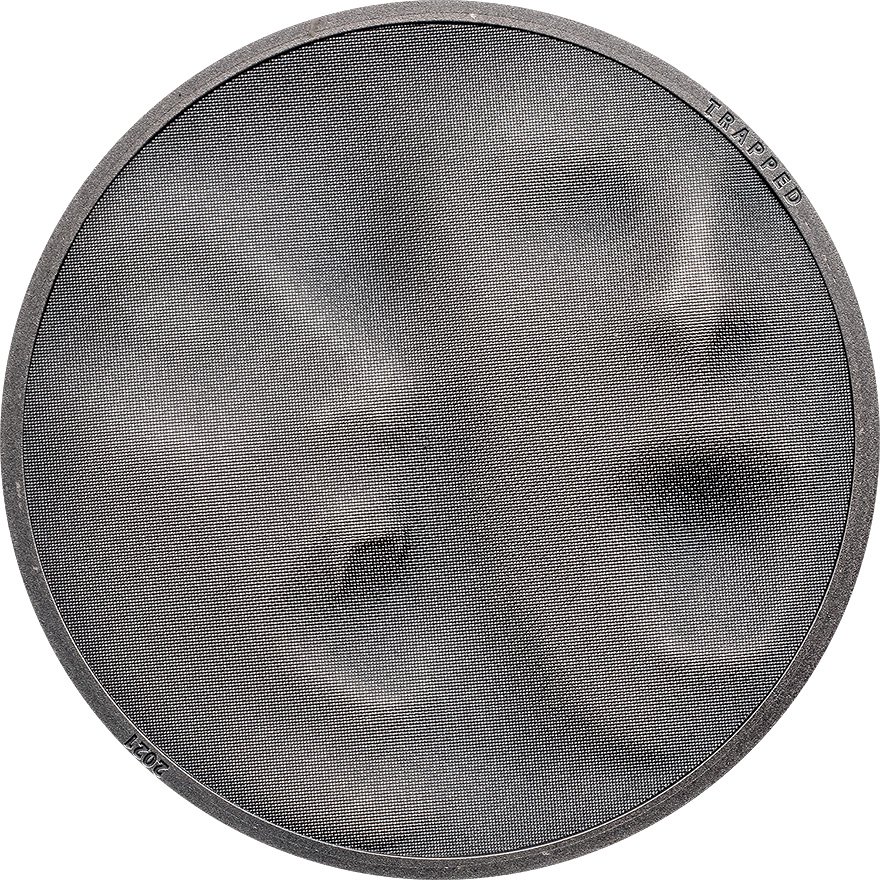 Front of the Silver Trap Attack 1 oz - Ultra High Relief