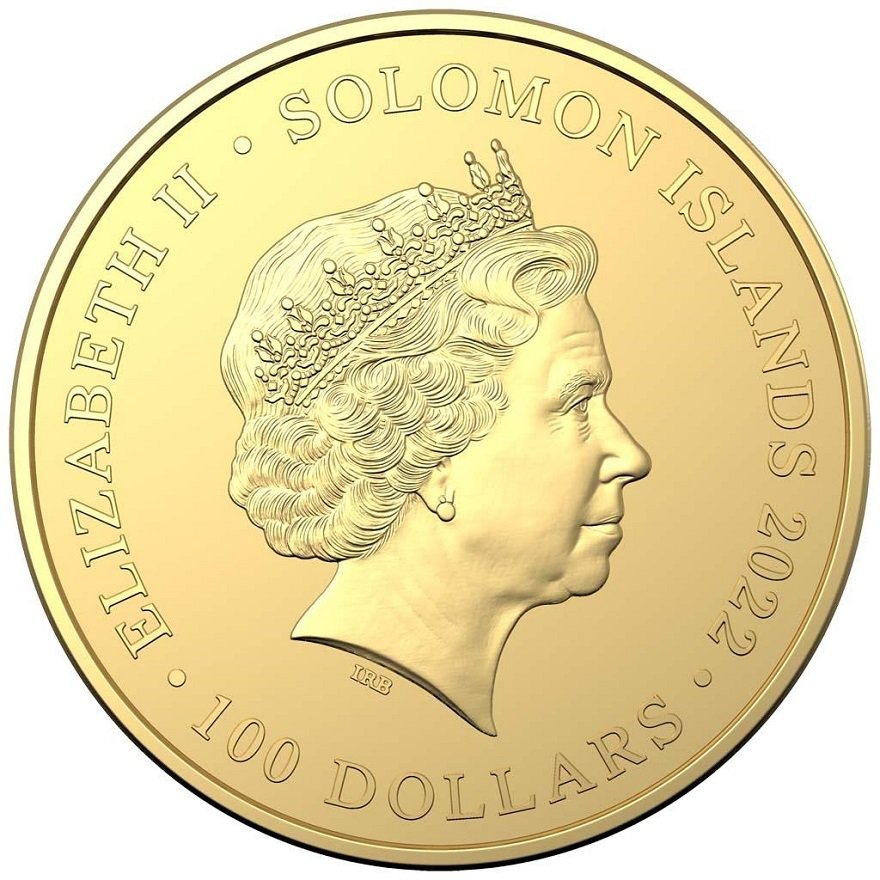 Back of the Gold Pirate Queens - Mary Read 1 oz - RAM 2022