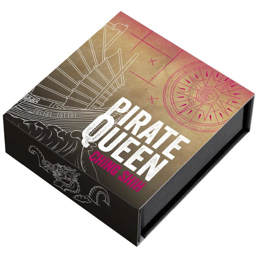 Original coin case of the Gold Pirate Queens 1 oz - Ching Shih