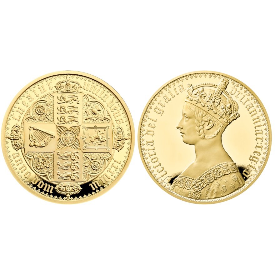 View 1: Gold Prestige Satz - Gothic Crown 2 x 2 oz PP - Royal Mint
