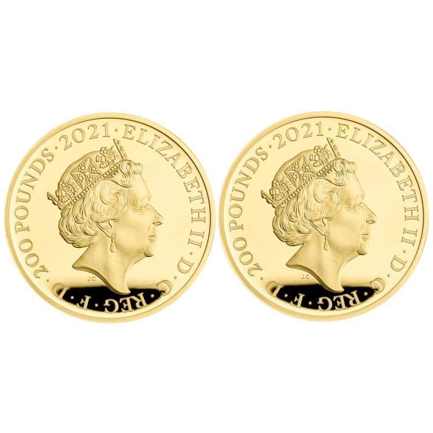 View 2: Gold Prestige Satz - Gothic Crown 2 x 2 oz PP - Royal Mint