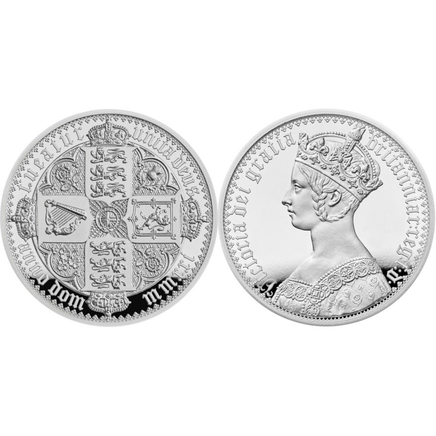 View 1: Silber Prestige Satz - Gothic Crown 2 x 2 oz PP - Royal Mint