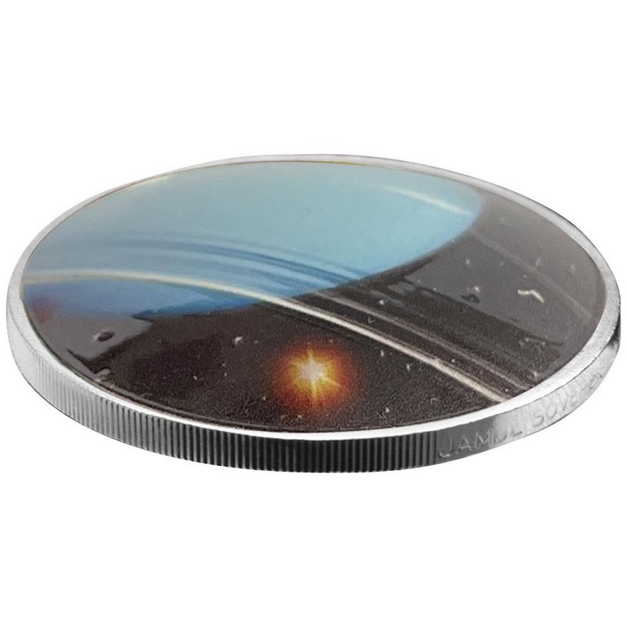 View 3: Silber 1 oz "Sonnensystem" 8. - Uranus PP - gewölbte Prägung 2022