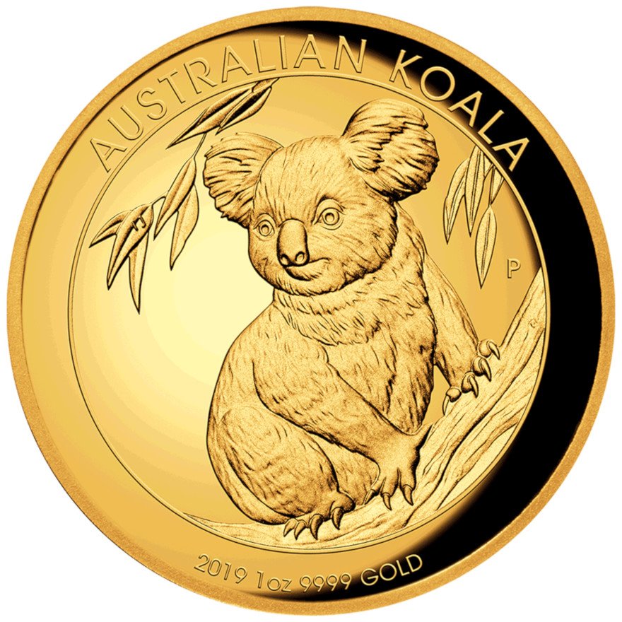 View 1: Gold Koala 1 oz PP - High Relief 2019