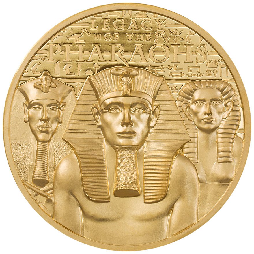 Front of the Gold Legacy of the Pharaohs 1 oz - 2022