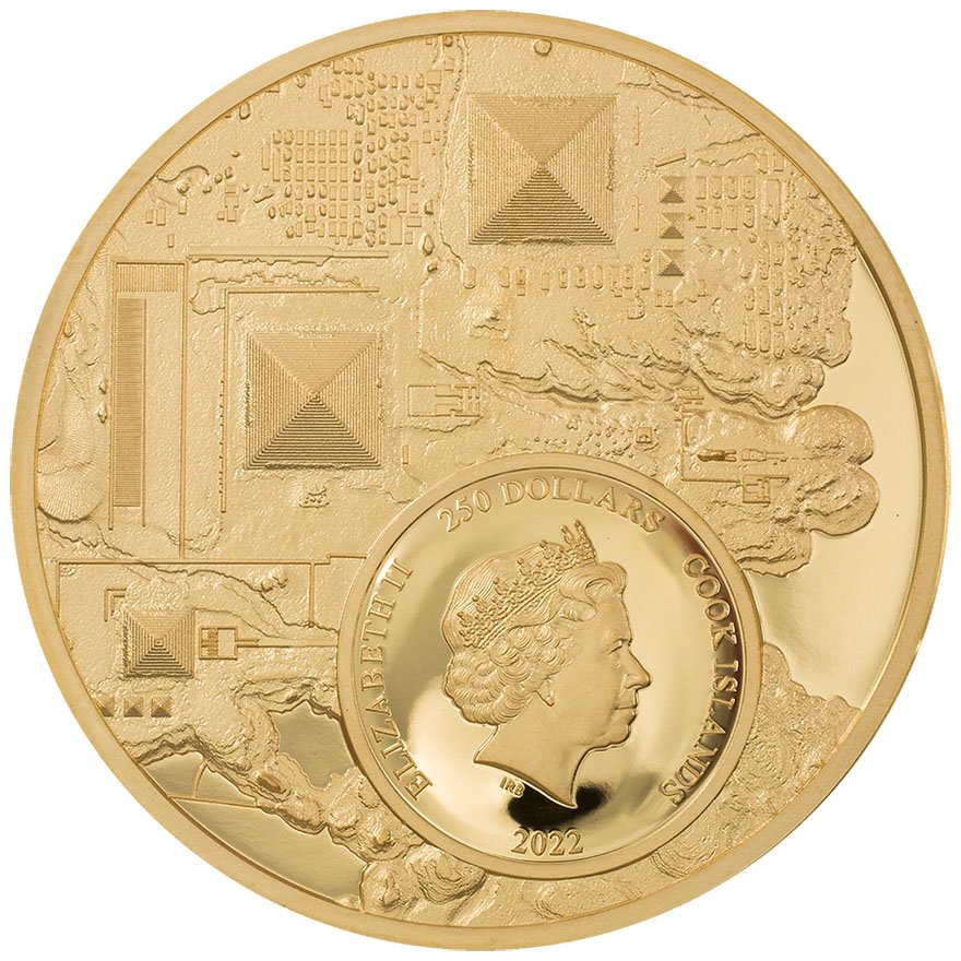 Back of the Gold Legacy of the Pharaohs 1 oz - 2022