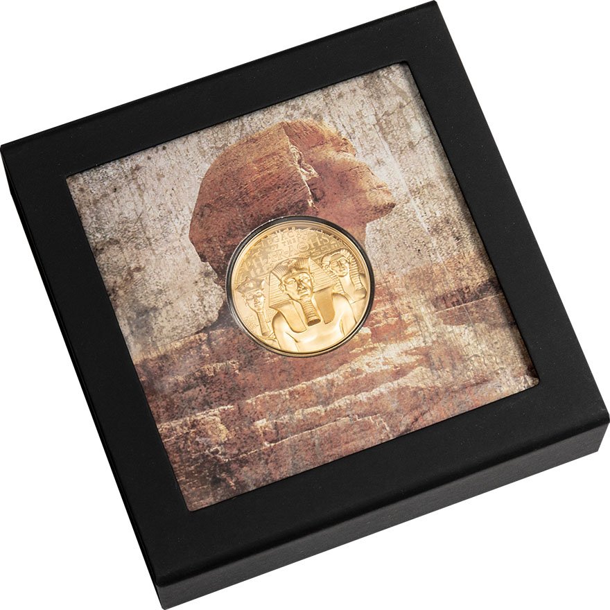 Gold Legacy of the Pharaohs 1 oz - 2022 in the original coin case