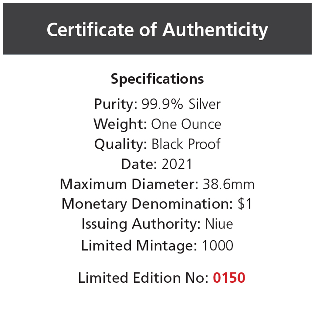 View 7: Silber Wombat 1 oz  2021 - Black Proof