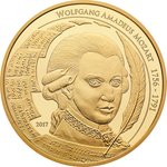 Front of the Gold Mozart Coin 1/2 – philoro