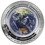 Front of the Silver Earth and Beyond 1 oz PF - The Earth