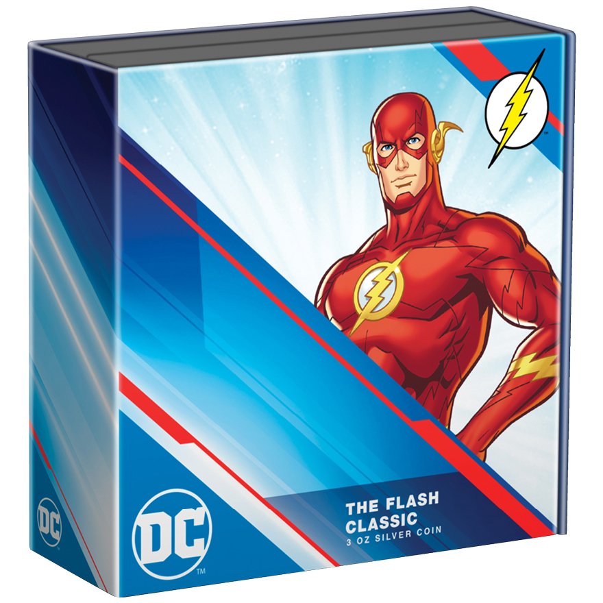 View 7: Silber Flash - Classic Superheroes 3 oz PP