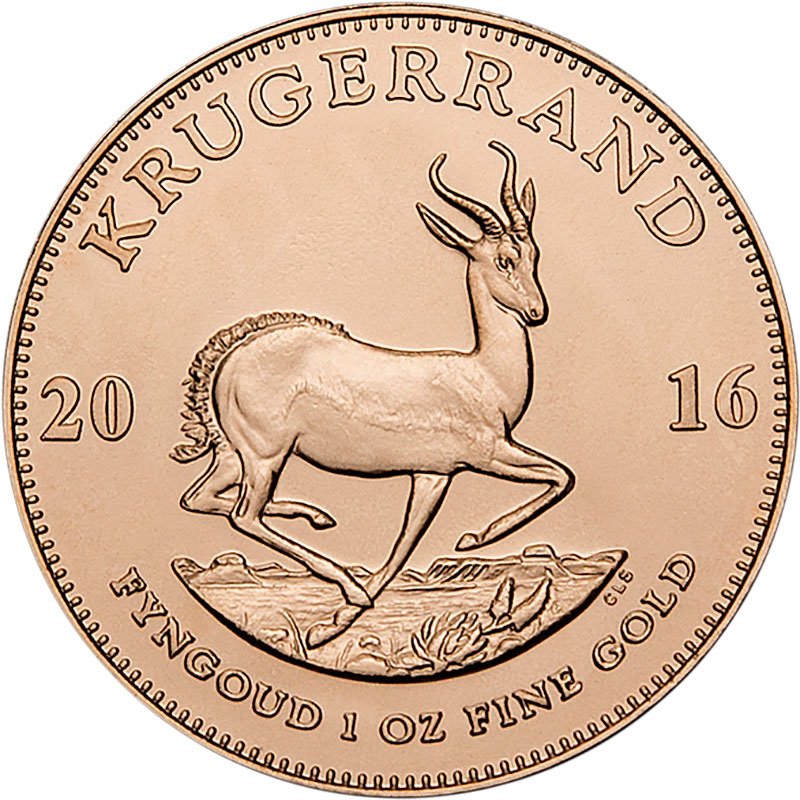 Back of the Gold Krugerrand 1/1 - 2016