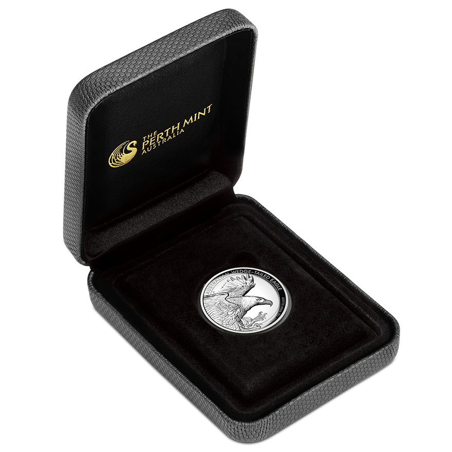 View 4: Silber Wedge Tailed Eagle 1 oz PP - High Relief 2020
