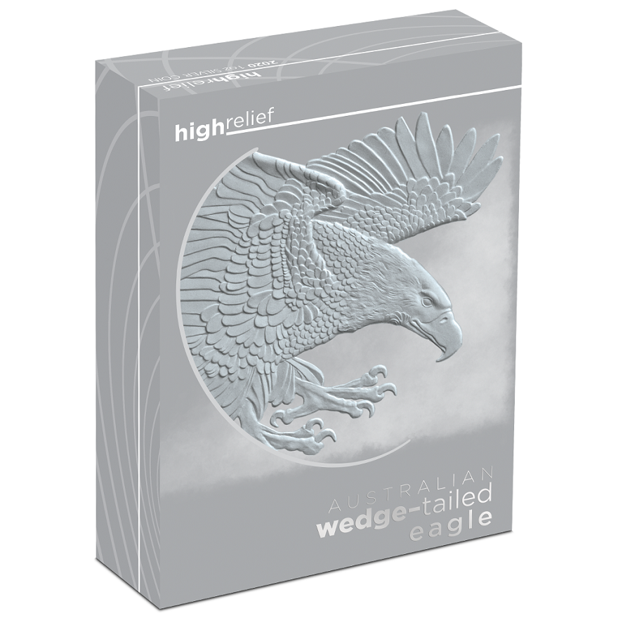 View 5: Silber Wedge Tailed Eagle 1 oz PP - High Relief 2020