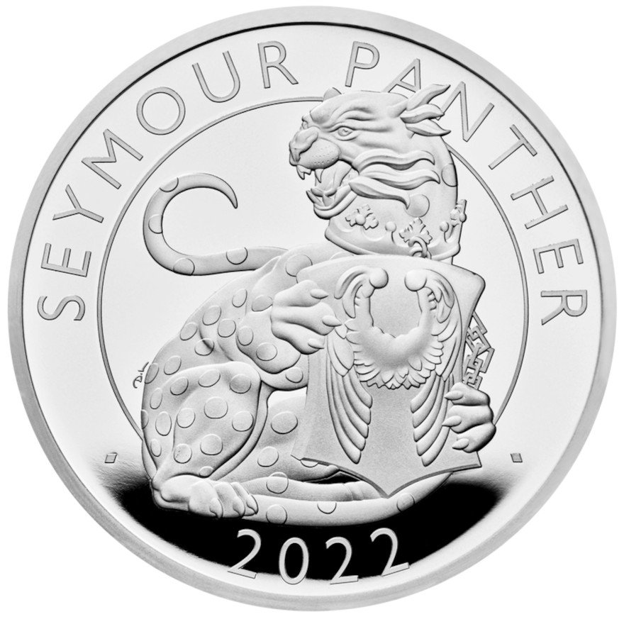 View 1: Silber The Seymour Panther 1 oz PP - Royal Tudor Beasts 2022