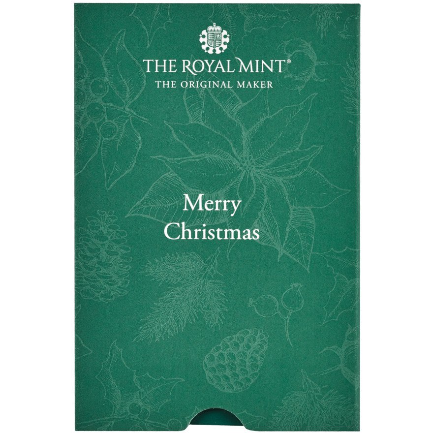 Original coin case of the Gold bar 5 g Christmas Tree - The Royal Mint