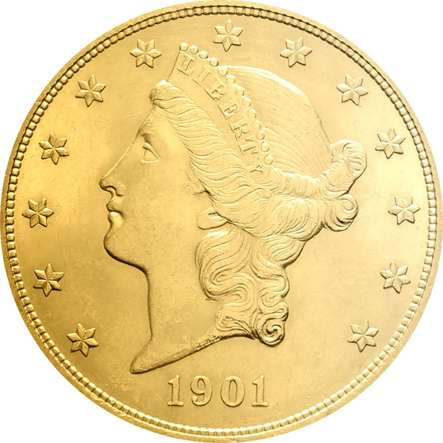 View 2: Gold Liberty Head 20 Dollars - diverse Jahrgänge