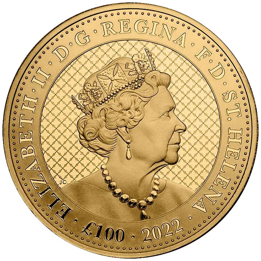 Back of the Gold Kobra - India Wildlife 1 oz