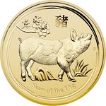 Front of the Gold Lunar l-ll 2 oz 