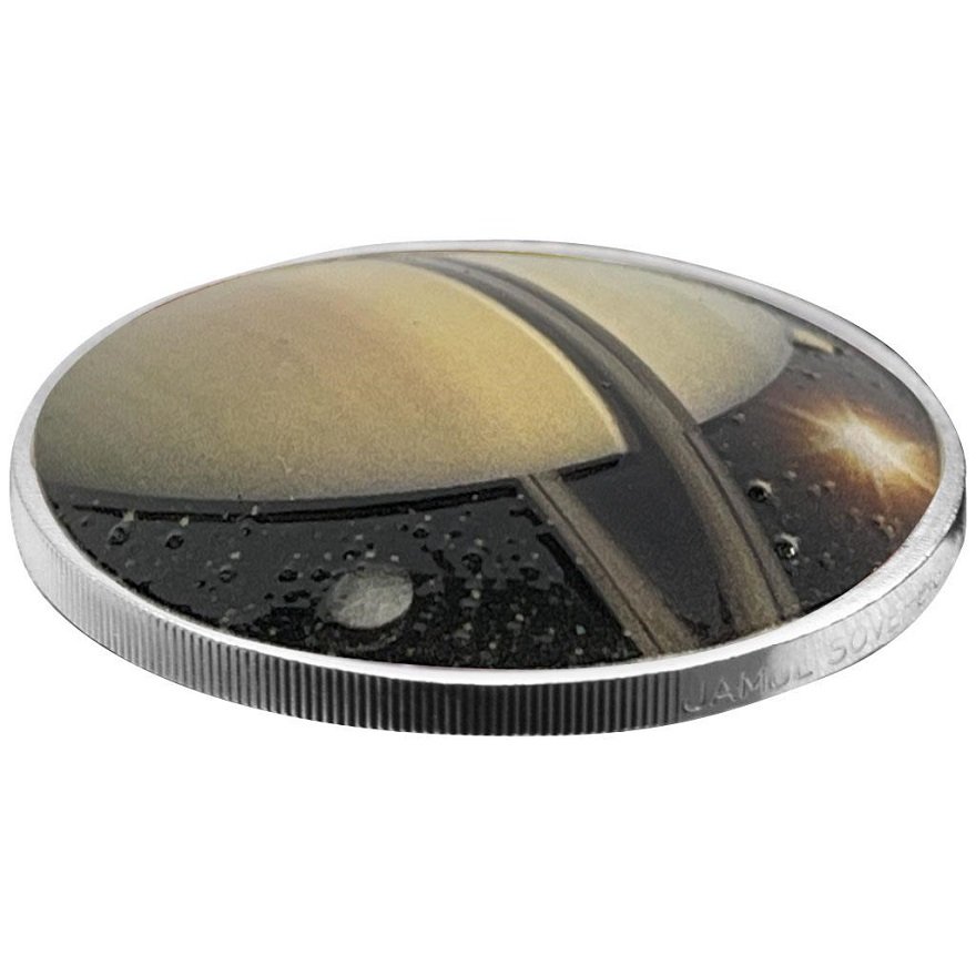 View 3: Silber 1 oz "Sonnensystem" 7. - Saturn PP - gewölbte Prägung 2022