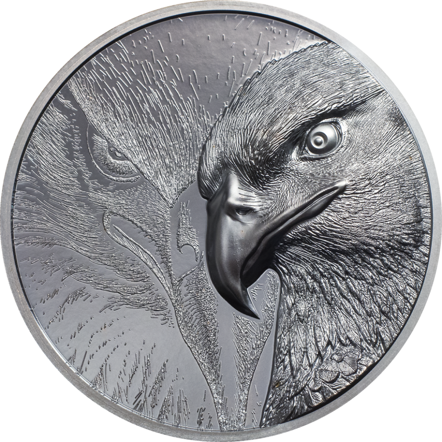 View 1: Silber Majestic Eagle 2 oz Black Proof - High Relief 2020