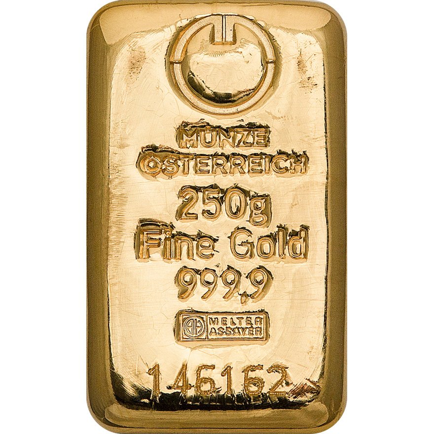 View 1: Goldbarren 250 g - Münze Österreich