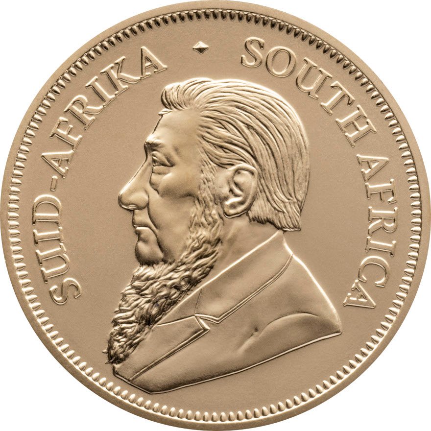 Front of the Gold Krugerrand 1 oz - 2023