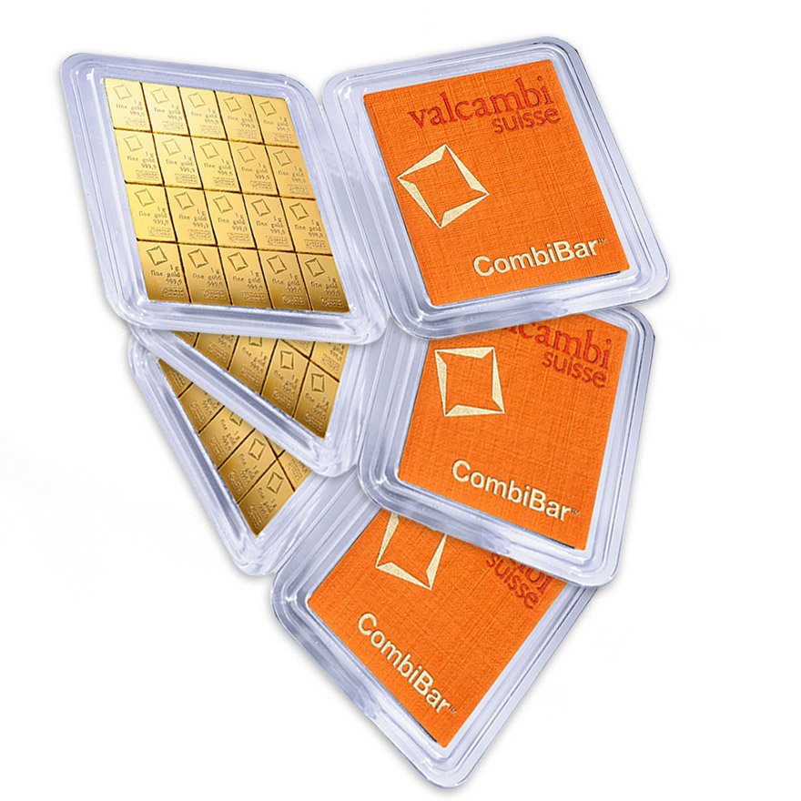 View 1: Gold CombiBar® 20 x 1 g - divers - LBMA zertifiziert