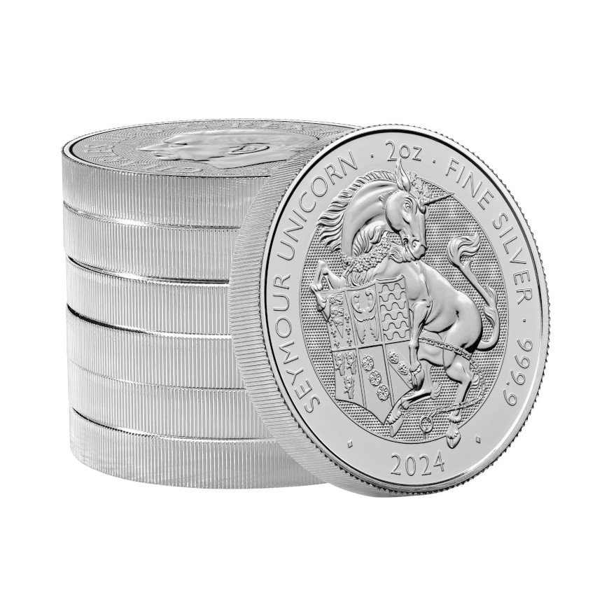 Silver Seymour Unicorn 2 oz - Royal Tudor Beasts 2024