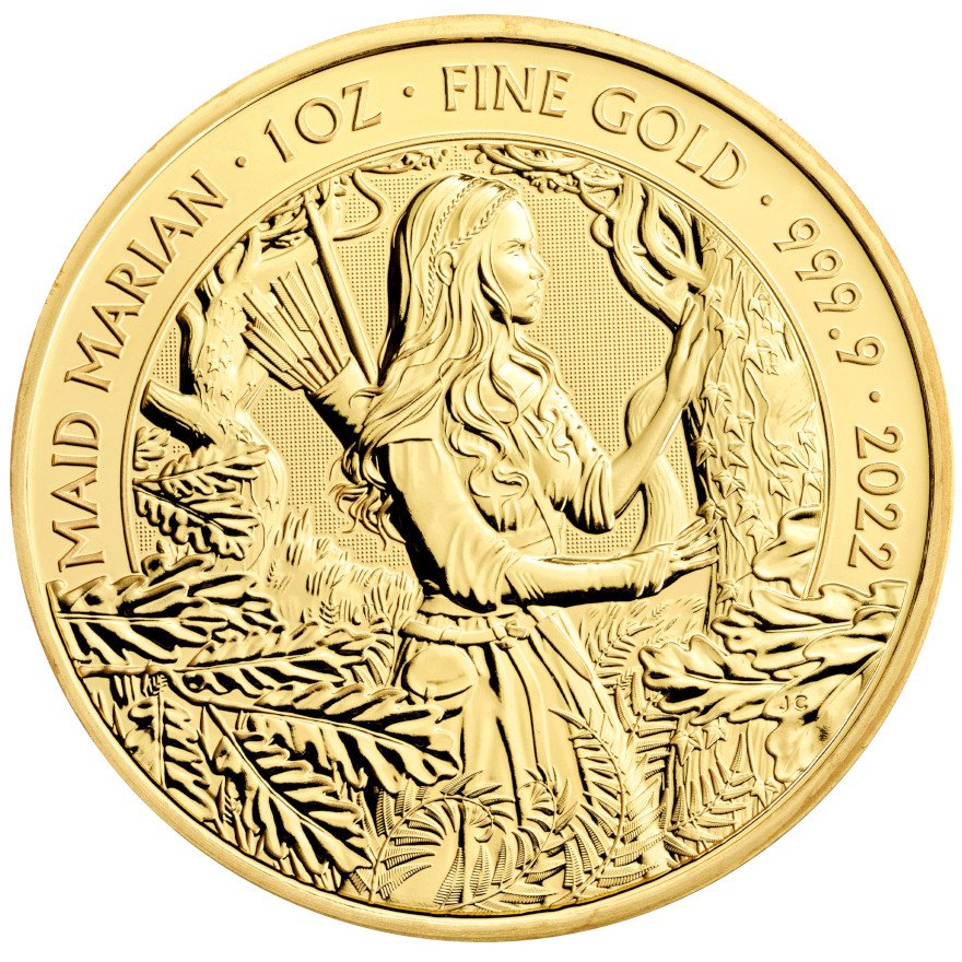 View 1: Gold Maid Marian 1 oz - Myths and Legend 2022