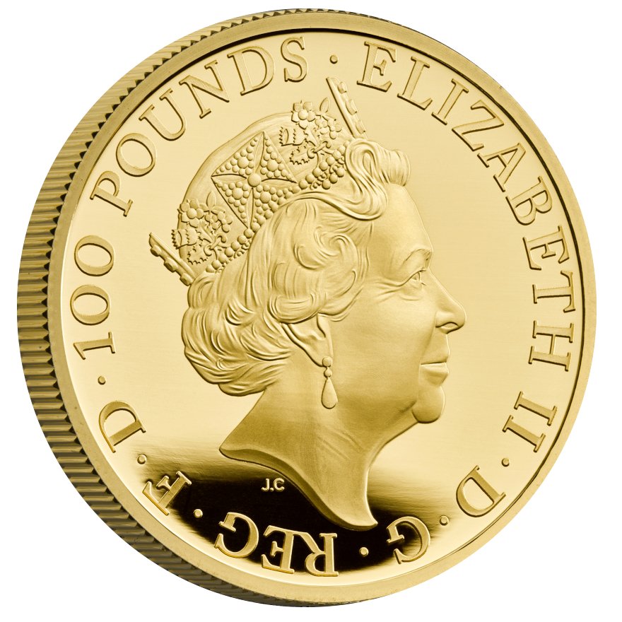 View 4: Gold The Queen's Beasts 1 oz PP - Completer Coin 2021