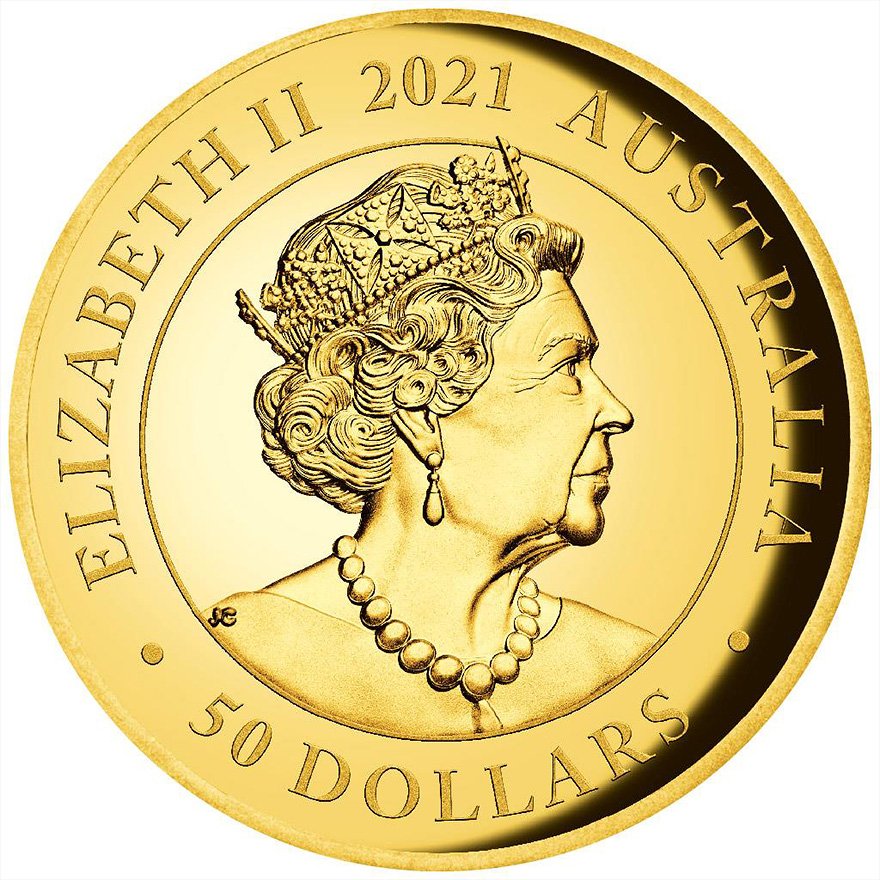 View 2: Gold Double Sovereign PP - 95. Geb. - High Relief 2021