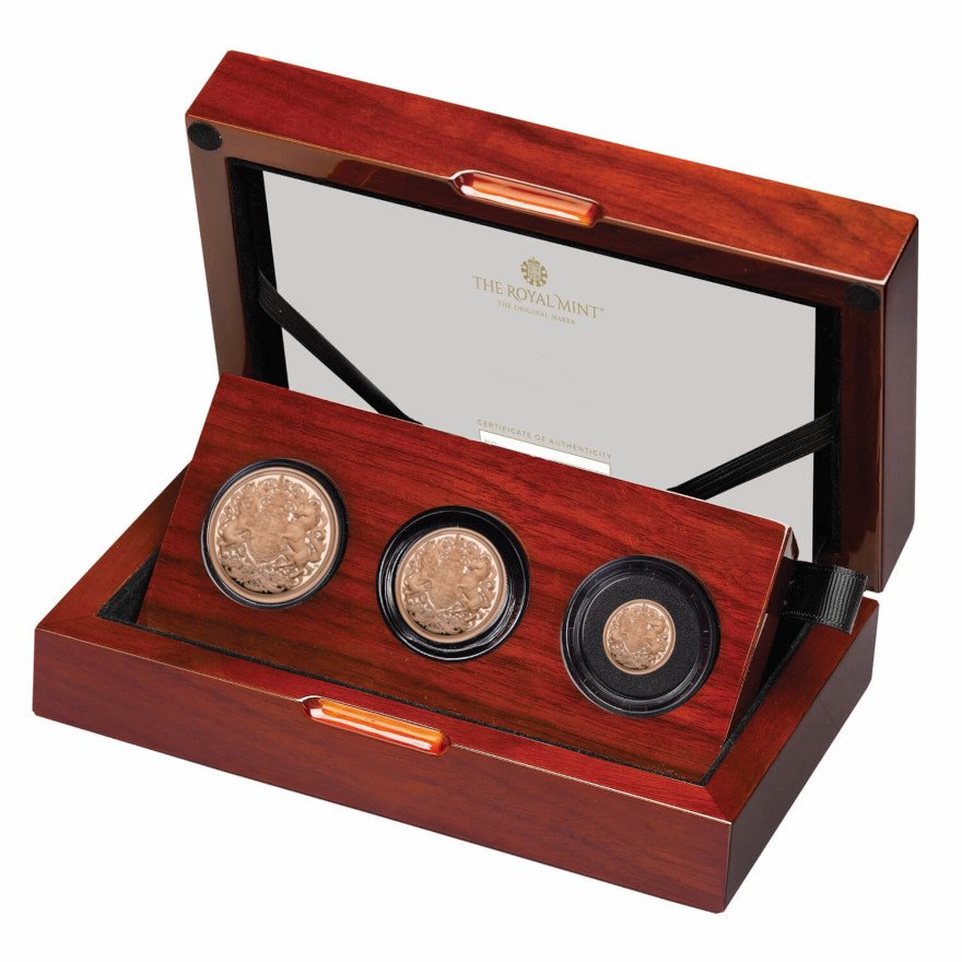 View 1: Gold The Memorial Sovereign - 3 Coin Set PP