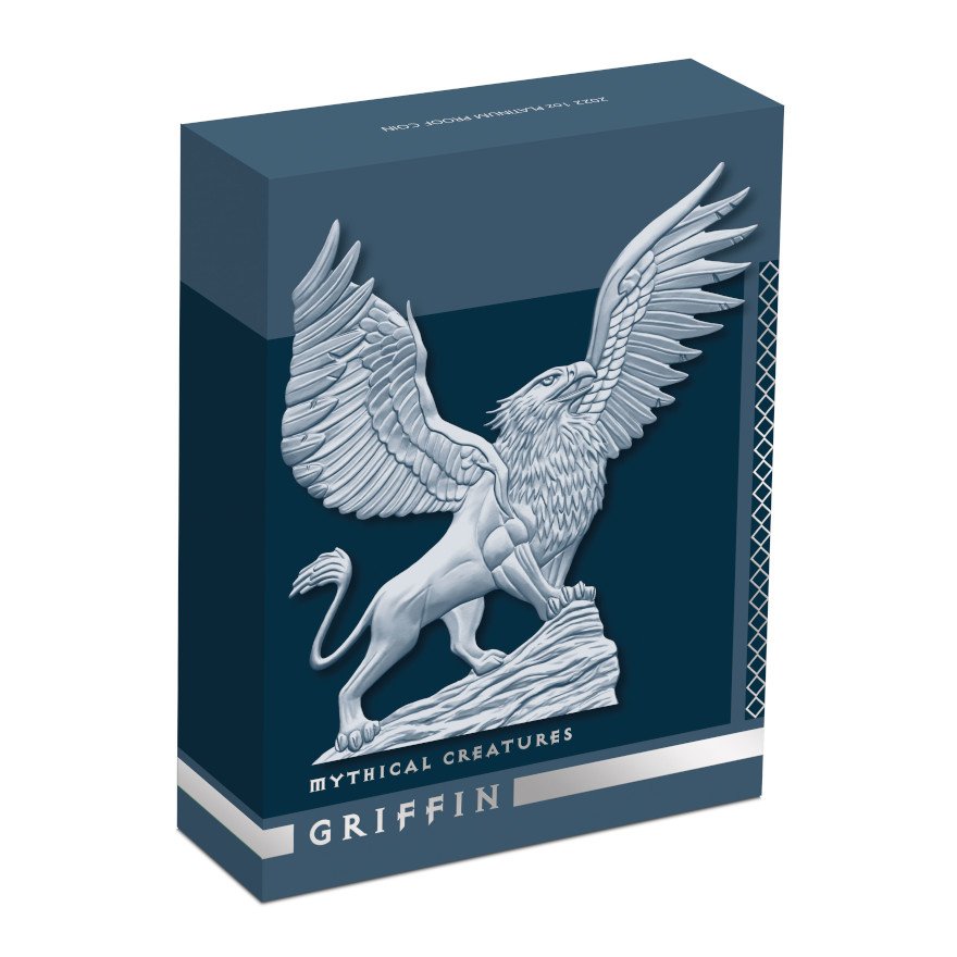 View 5: Platin Mythical Creatures 1 oz PP - Griffin 2022