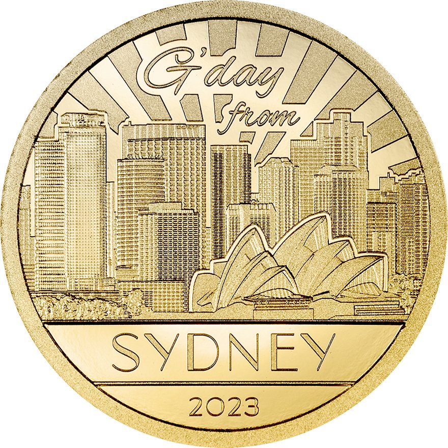View 1: Gold Big City Lights - Sydney 0,5 g