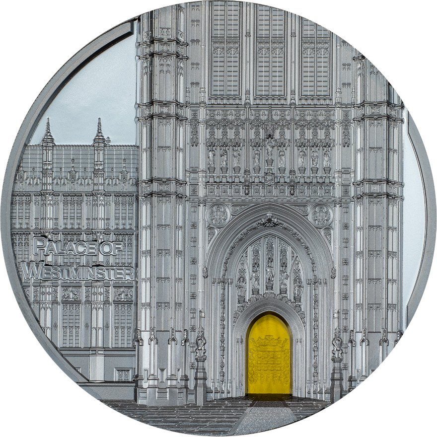 View 1: Silber Tiffany Art Metropolis - Palace of Westminster - 5 oz Black Proof - 2023