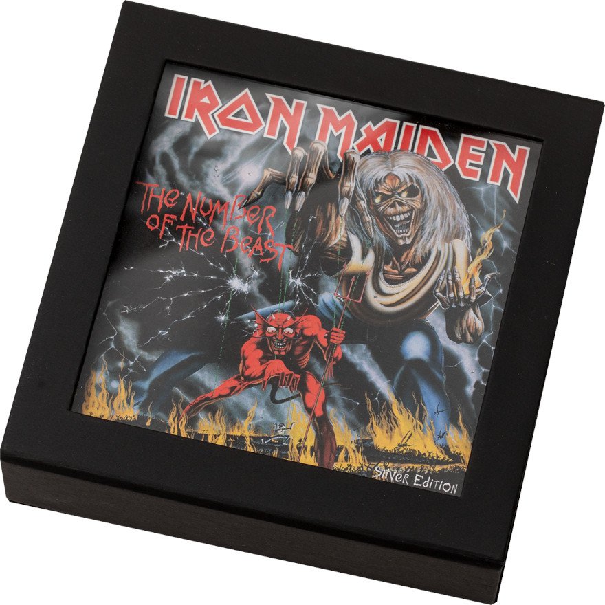 View 4: Silber Iron Maiden - The Number of the Beast 1 oz - Obsidian Black