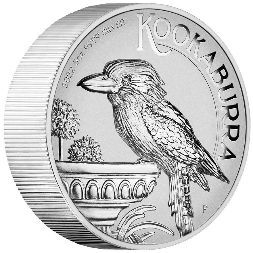 View 2: Silber Kookaburra 5 oz PP - Incused 2022