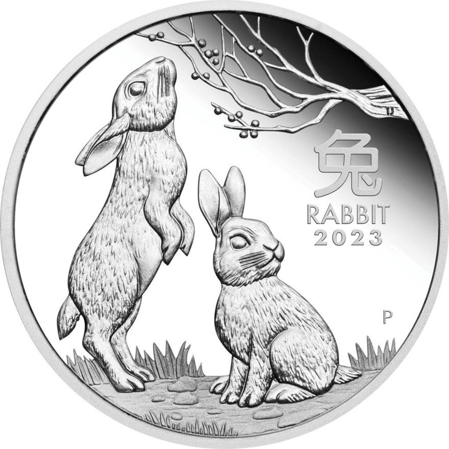View 3: Silber Lunar III 3 Coin Set PP - Hase 2023