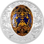 Silber Fabergé - Tsarevich Egg 2 oz PP - High Relief 