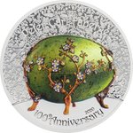 Silber Fabergé - 100th Anniversary - 2 oz PP High Relief 