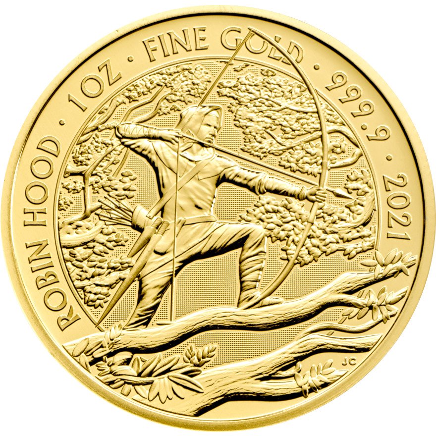 View 1: Gold Myths and Legends 1 oz - Robin Hood 2021