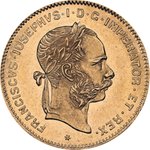 Front of the Gold 8 Florin / 20 Francs - Austria