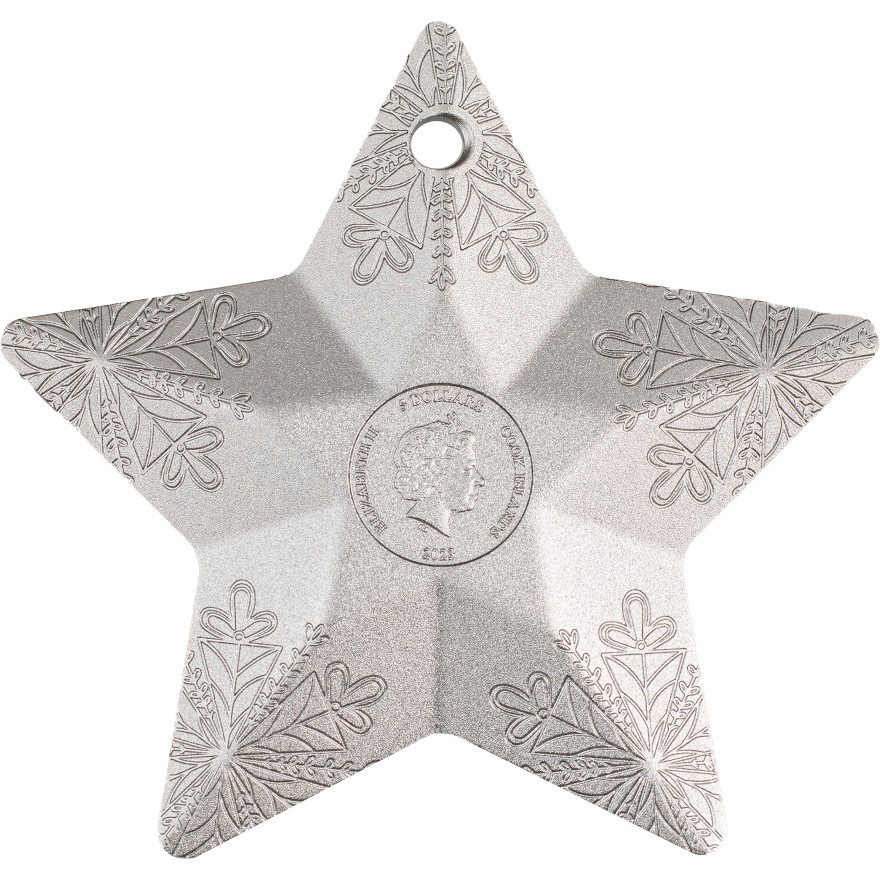 View 3: Silber Snowflake Star 1 oz - High Relief