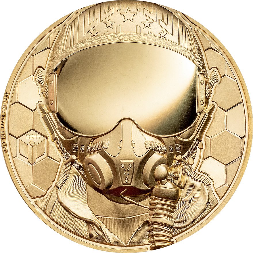 View 1: Gold Real Heroes - Fighter Pilot 1 oz