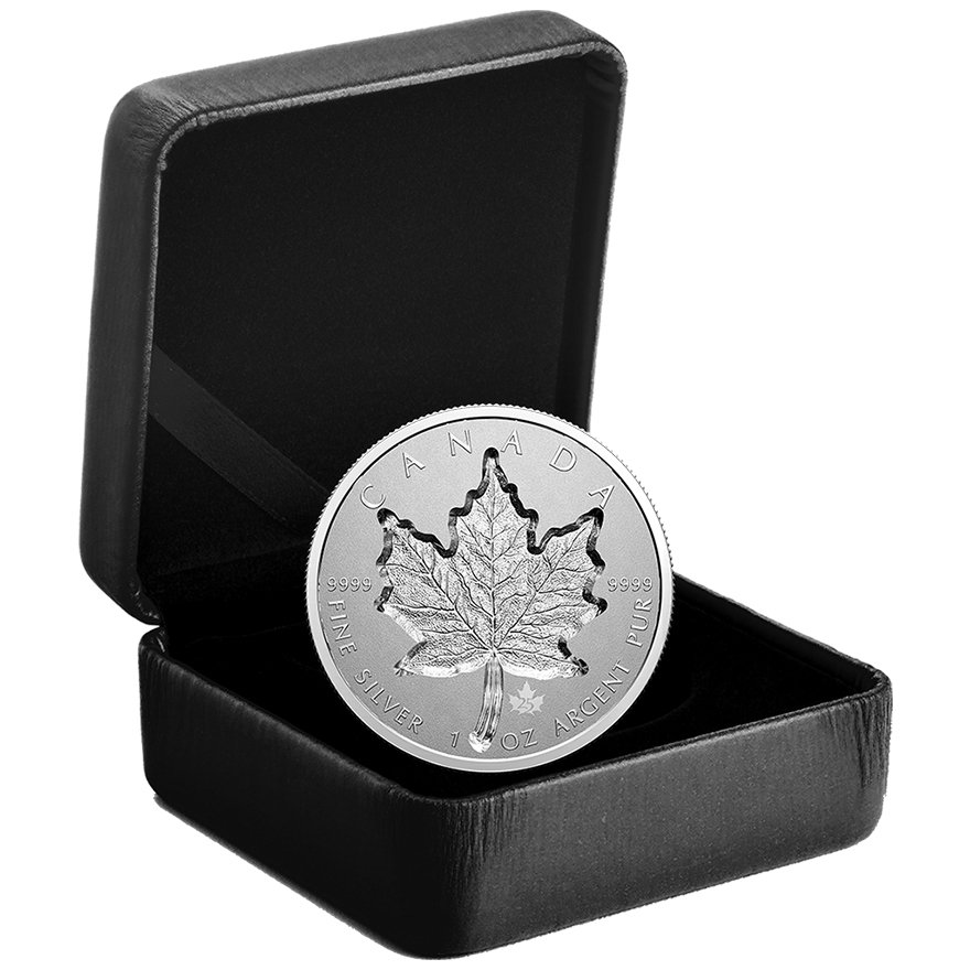 Silver Maple Leaf 1 oz RP - Super Incuse 2021 in the original coin case