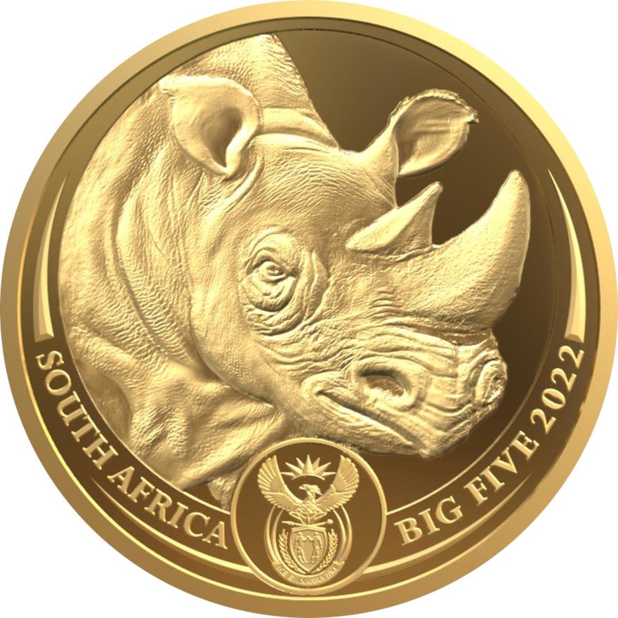 View 1: Gold Nashorn 1 oz PP - Big Five Serie II - 2022